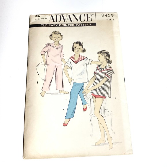 Vintage | Girls Pajamas Sewing Pattern